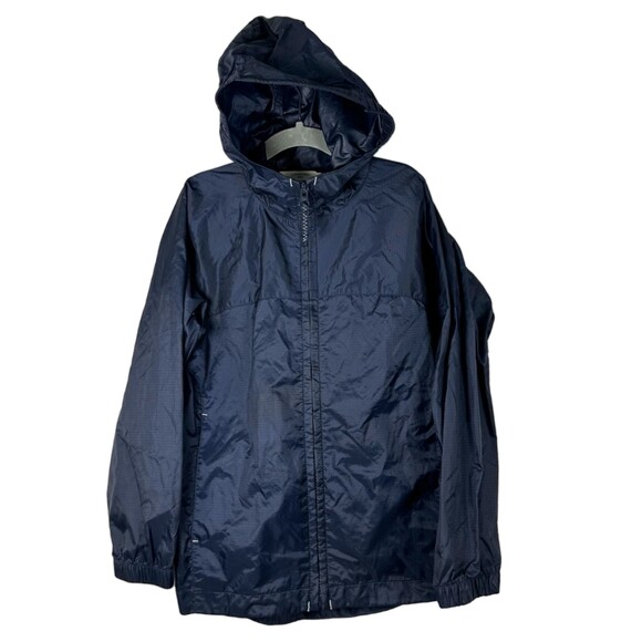 Lands' End Navy Blue Windbreaker Youth Size Medium 5-6 - Picture 1 of 4